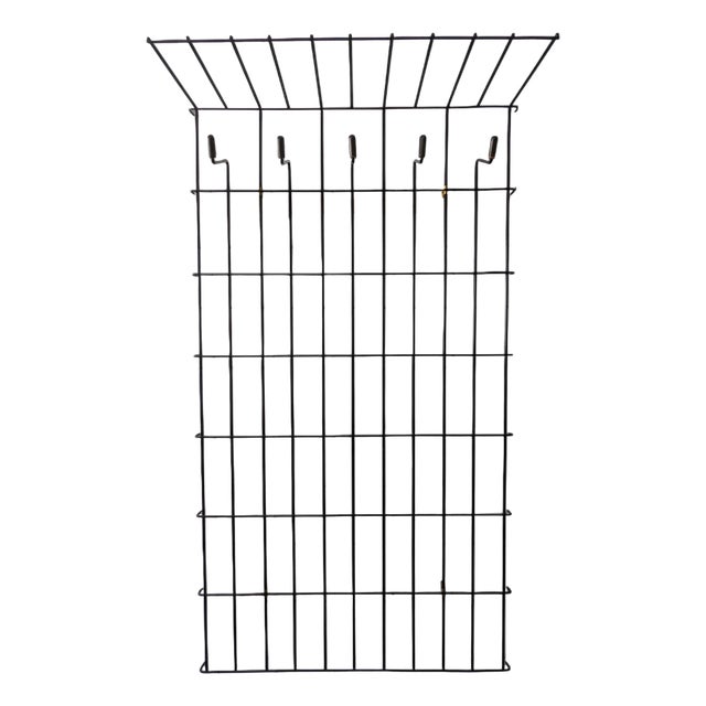 Metal Wall Coat Rack by Drahtwerke Erlau, 1960s For Sale