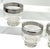 McM-Starlyte-(S7t5)-Silver Banded,footed,– Cocktail/Liquor Glasses – Set of Four For Sale - Image 4 of 6