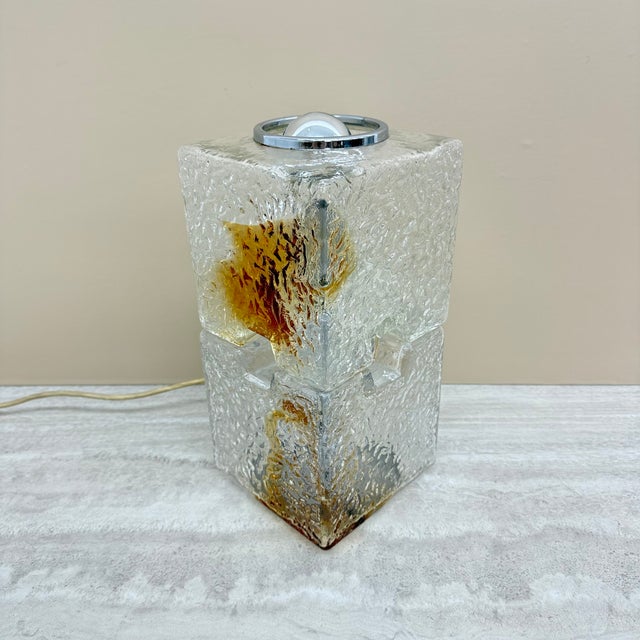 Murano Glass Table Lamp by Toni Zuccheri for Mazzega, 1970s For Sale - Image 9 of 17