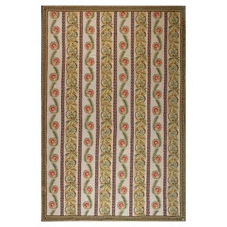 Contemporary Bessarabian Floral Flat-Weave Wool Rug by by Doris Leslie Blau For Sale