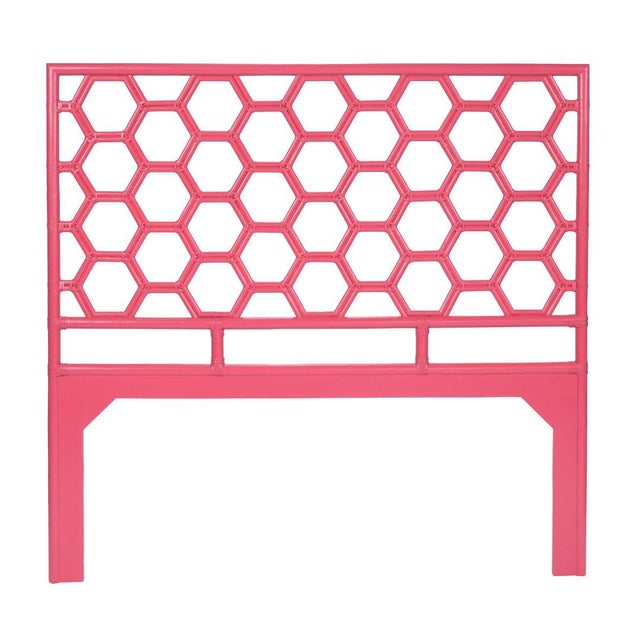 Add a touch of modern charm to your bedroom with the beautifully crafted Honeycomb bed. Handcrafted from natural rattan...