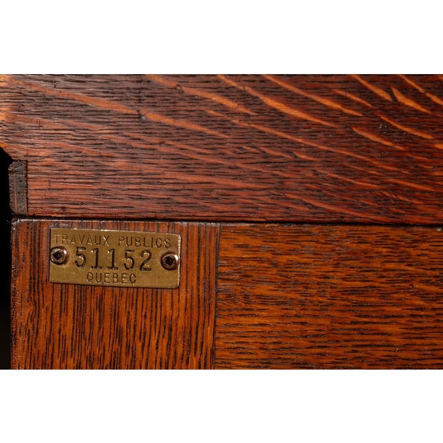 Early 20th Century Modular Oak Barrister Cabinet by Yawman & Erbe For Sale - Image 10 of 11