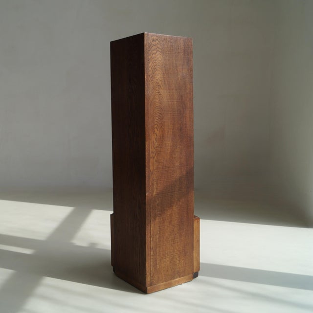Dutch Art Deco Hague School Corner Pedestal, 1920s For Sale - Image 10 of 16