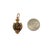 Victorian Late 19th Century Victorian 14k Gold Tiger’s Eye Pendant With Snake Motif For Sale - Image 3 of 4