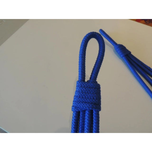 Modern Houle's Paris Royal Blue Silk Woven Curtain Tiebacks - Set of 2 For Sale - Image 3 of 5