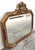 Large Vintage Mid Century Red Column Gold Gilt Beveled Glass Hanging Wall Mirror For Sale In West Palm - Image 6 of 11