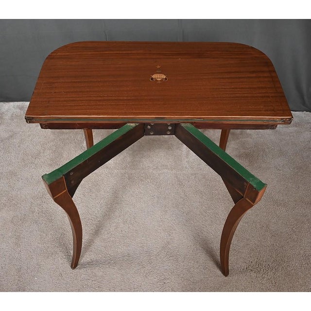 Mahogany Game Console Table, 1920s For Sale - Image 16 of 18