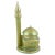 Green Eosin Glaze Ceramic Sculpture in the Shape of a Minaret from Zsolnay, Hungary, 1930s For Sale - Image 8 of 8