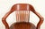 B. L. Marble Chair Co. Antique Mission Arts & Crafts Walnut Banker's Chair, Circa 1910 For Sale In South Bend - Image 6 of 14