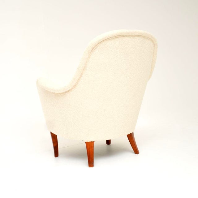 1960s Vintage Swedish Cirkus Armchair from Carl Malmsten, 1960s For Sale - Image 5 of 8