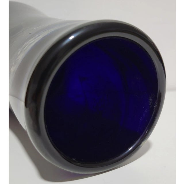 1970s Loren Chapman Abstract Art Glass Vase For Sale - Image 6 of 11
