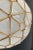 Brass Art Deco Style Globe White Milk Glass & Brass Pendant Chandelier Lantern For Sale - Image 8 of 15