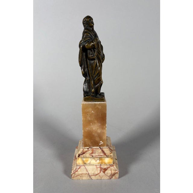 Sculpture, Saint John the Baptist, 16th century - 23 cm - Bronze For Sale - Image 6 of 8