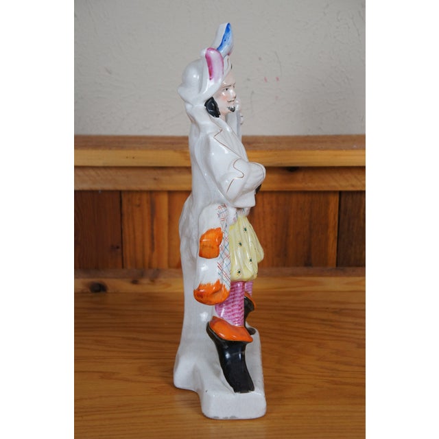 Staffordshire Antique Staffordshire Porcelain Will Watch the Bold Smuggler Figurine For Sale - Image 4 of 11