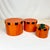 Paper 1980s Vintage Americana Boho Halloween Stacking Pumpkin Boxes - Set of 3. For Sale - Image 7 of 8