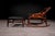 Rocking Chair with Ottoman in Rosewood & Leather, Liceu de Artes, 1960s - Lot 600 For Sale - Image 9 of 12