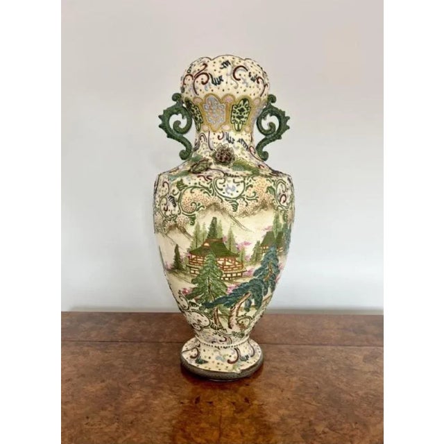Large Satsuma Vase, 1900s For Sale - Image 9 of 9
