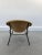Italian Tan Suede and Black Leather Saucer Chair For Sale - Image 4 of 10