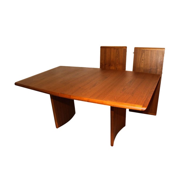 Danish Modern Teak Expandable Dining Table | Chairish