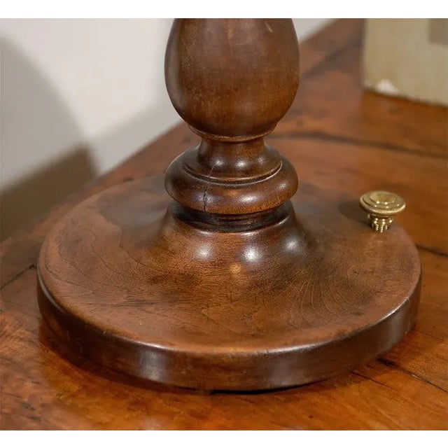 19th Century French Brass Fabric Scale on Wooden Base For Sale In Atlanta - Image 6 of 10