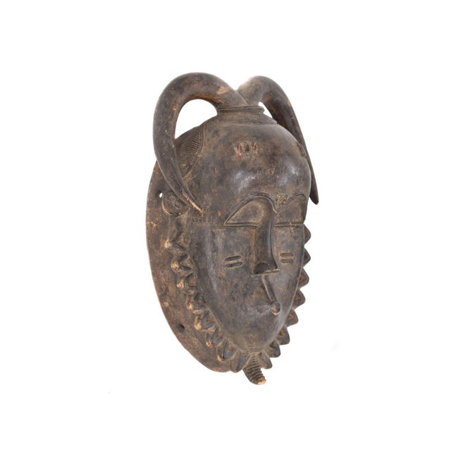 Early 20th Century Early 20th Century Yaure Baule Portrait Mask Cote d'Ivoire For Sale - Image 5 of 5