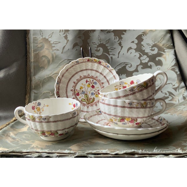 1930s Copeland Spode Cowslip Pattern Cup & Saucer Set 6 Pieces Chairish