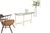 Mid-Century Modern Italian Modern Solid Brass Base Demi Lune Shape Glass Top Console Sofa Table For Sale - Image 3 of 12