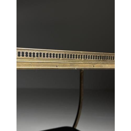 Mid-Century Side Table with Black Glass Tops For Sale - Image 6 of 14