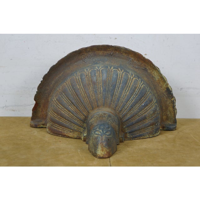 Black Late 20th Century Neoclassical Cast Iron Wall Lavabo For Sale - Image 8 of 14