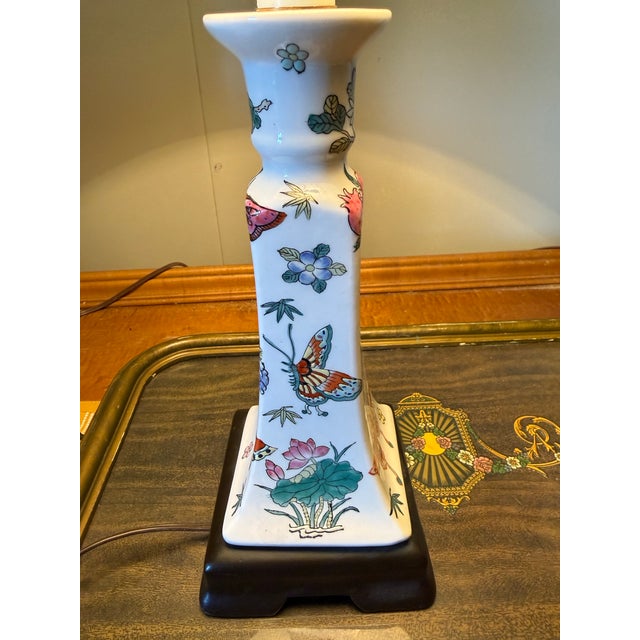 Vintage Chinoiserrie Style Desk Lamp For Sale - Image 9 of 9