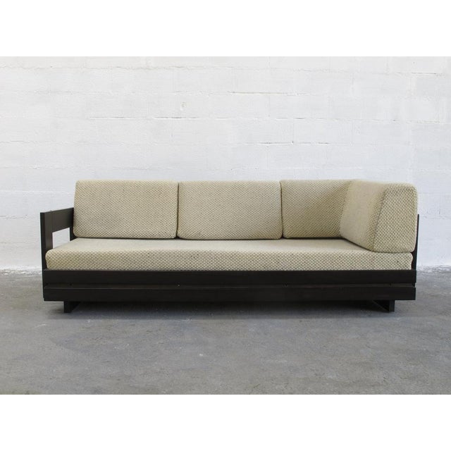 Sofa in Dark Iroko Wood Camargue Range from Regain, France, 1960s For Sale - Image 10 of 10