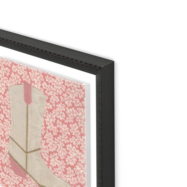 Contemporary Lula the Cowboy Boot by Willa Heart in Brimfield Black Frame, Mini Art Print For Sale - Image 3 of 5