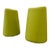 Modern Organic Green Eko Swagr Perch Stools a Pair For Sale