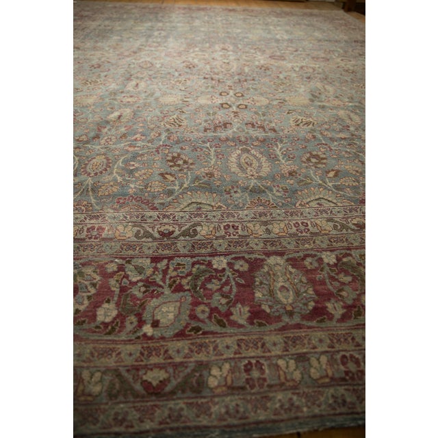 Vintage Distressed Tabriz Carpet - 10'10" X 14'2" For Sale - Image 12 of 15