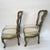 French Late 19th Century Vintage Italian Green Painted, Carved and Gilt Louis XV Side Chairs- A Pair For Sale - Image 3 of 12