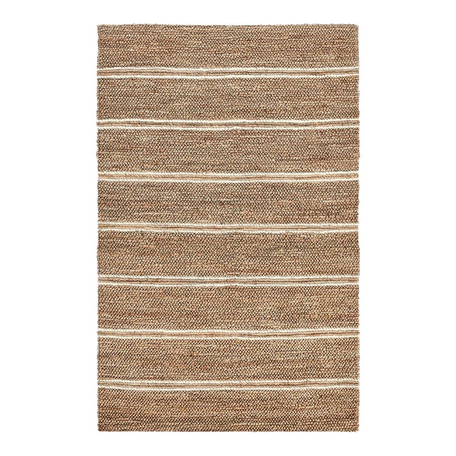 Barcelona Ivory Stripe Rug - 6 X 9 For Sale