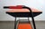 Vintage Orange Perforated Metal Serving Cart, 1950s For Sale - Image 9 of 13