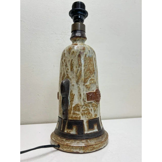Ceramic Martini Bottle Table Lamp, Italy, 1960s For Sale - Image 6 of 8