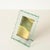Large Nile Green Chiseled Crystal and Brass Photo Frame from Fontana Arte, Italy, 1940s For Sale - Image 13 of 15
