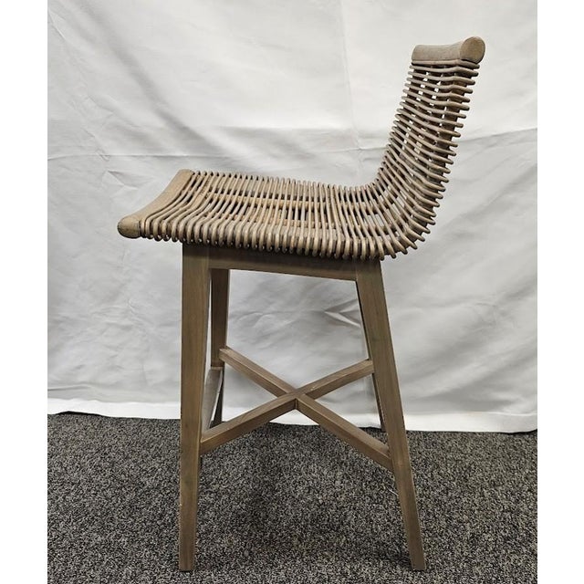 Interlude Home Sanibel Counter Stool in Narragansett Grey Elevate your kitchen island or home bar with the coastal-modern...