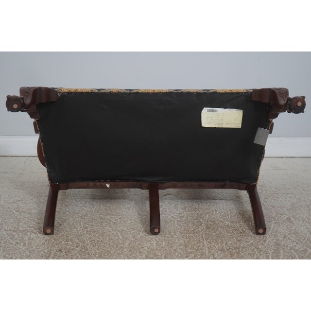 Hickory Chair Mahogany Mt Vernon Chippendale Style Settee For Sale - Image 16 of 18