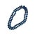 A fine vintage double strand of polished lapis lazuli beads. The beads are of a very nice size and have a 14K gold clasp...