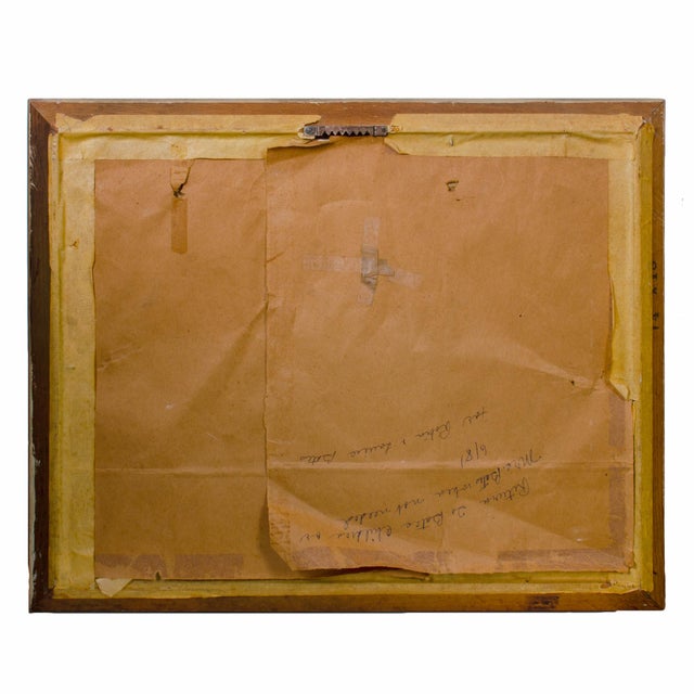 Oil Painting of French Restaurant, c.f. Hanna, c.1966 For Sale In Savannah - Image 6 of 6