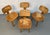Thonet Mid 20th Century Set of Four Elegant Bentwood Chairs by Bruno Weil for Thonet For Sale - Image 4 of 13
