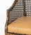 Traditional Tortoiseshell Finish Faux Bamboo Caned Tub Chair For Sale - Image 3 of 11