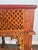 English Early 20th Century Primitive Moorish Hand Carved Wooden Latticework Side Table For Sale - Image 3 of 12