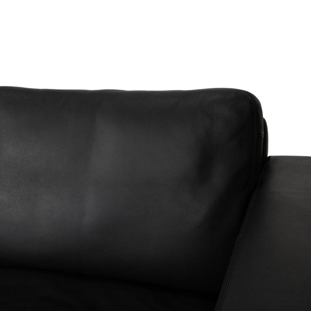 Conseta 3-Seater Sofa in Black Leather from Cor For Sale - Image 4 of 11
