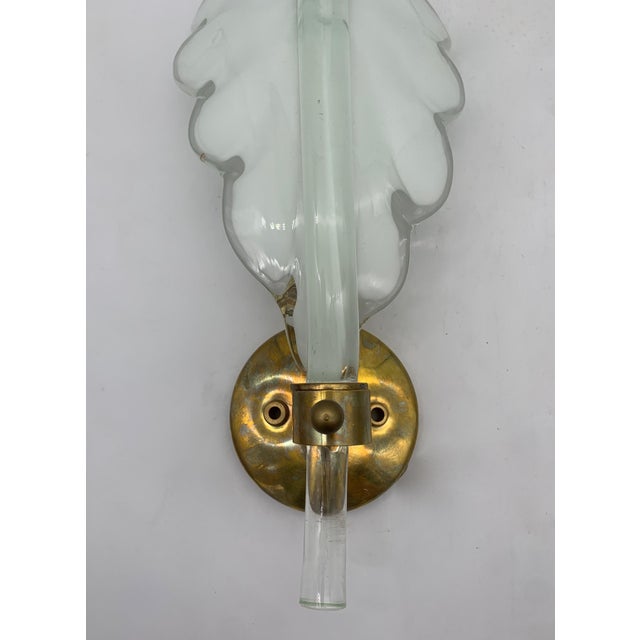Vintage Italian Glass Wall Lamps from Seguso, 1960s, Set of 2 For Sale - Image 3 of 7