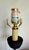 Brick Red Vintage Rustic Folk Art Rooster Table Lamp For Sale - Image 8 of 12