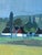 Sky Blue 1960 Mid-Century Modern 'Across the Countryside' Vintage Original Landscape Oil Painting, Framed For Sale - Image 8 of 10